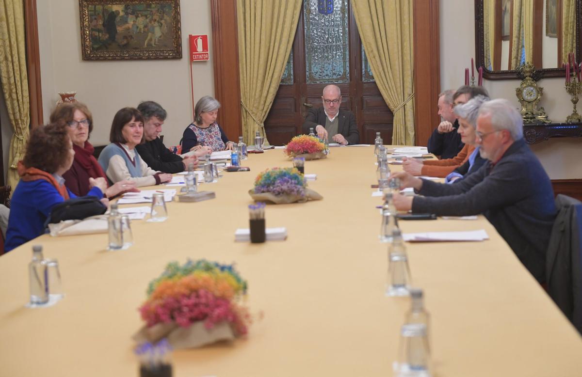Reunión del Consello de Memoria Democrática, el pasado lunes.