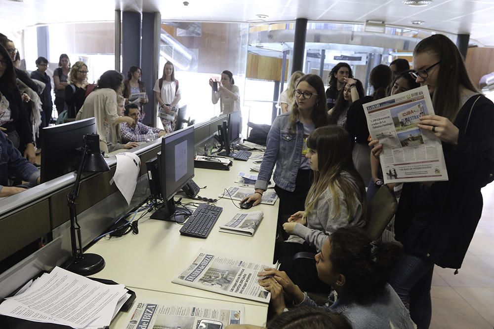 Estudiantes de cinco países visitan Diario de Ibiza