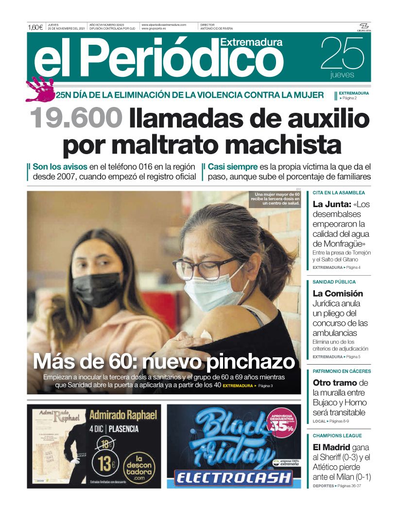 Consulta la portada correspondiente al día 25 de noviembre del 2021