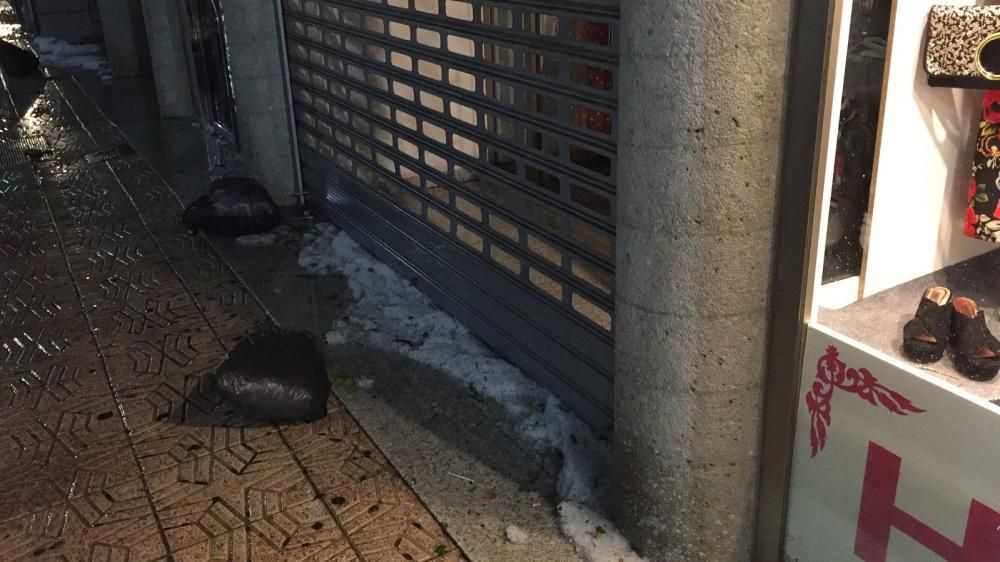 Fuertes lluvias en Caravaca de la Cruz