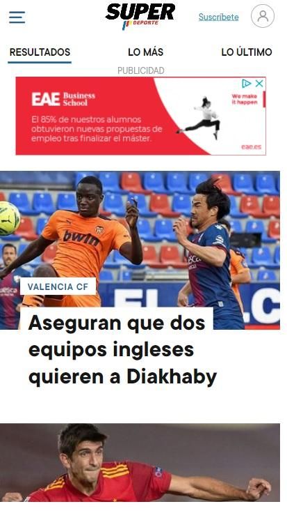 Imagen de la nueva web