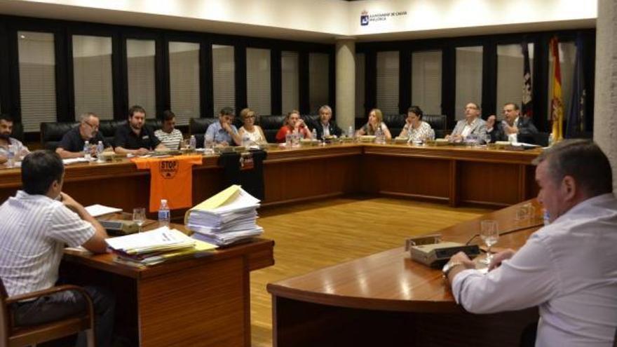 El salón de plenos del ayuntamiento de Calvià, en una reunión plenaria.