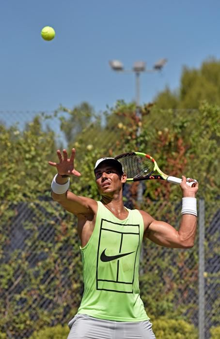 Rafa Nadal prepara Wimbledon en Mallorca