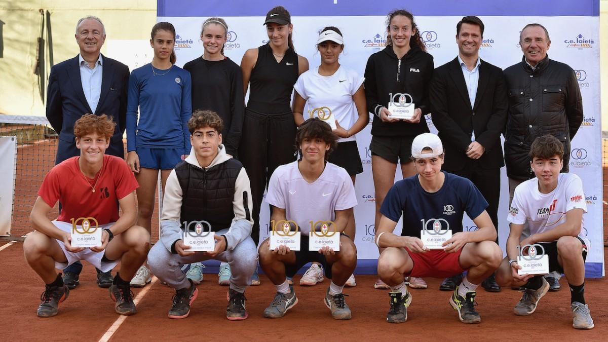 Jan Montero (centro-abajo), bicampeón en el Tenis Europe Junior Tour