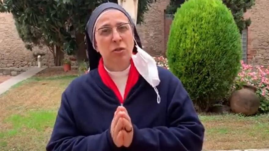 Imatge del vídeo que va fer sor Lucía