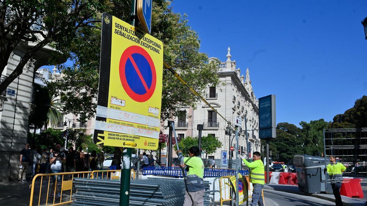 Inicio de obras en la calle Colón