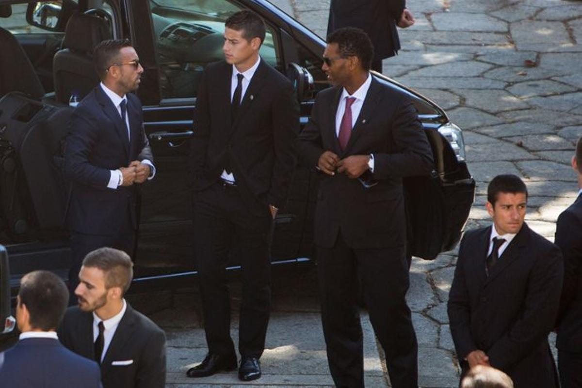 James Rodríguez en la boda de Jorge Mendes