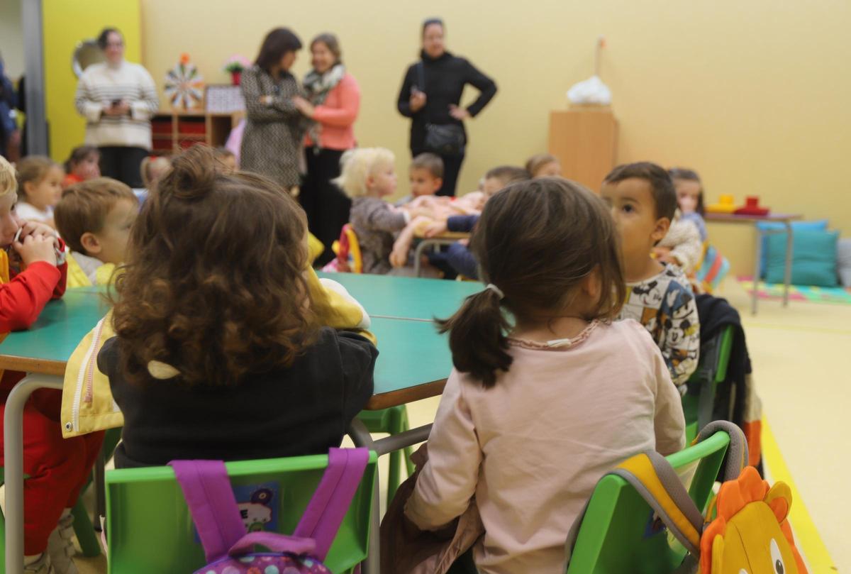Varios alumnos de Infantil en un colegio de Zaragoa, en una imagen de archivo.