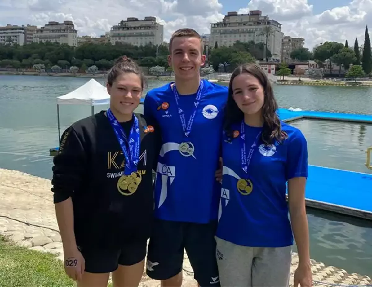 Ángela Martínez, Pablo Martínez y Noa Martín.