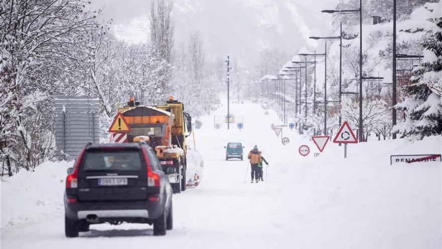 En Aragón, la alerta amarilla por nieve se restringe hoy al Pirineo