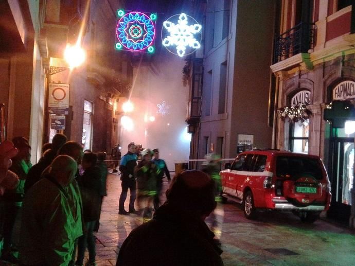 Incendio en el centro de Oviedo