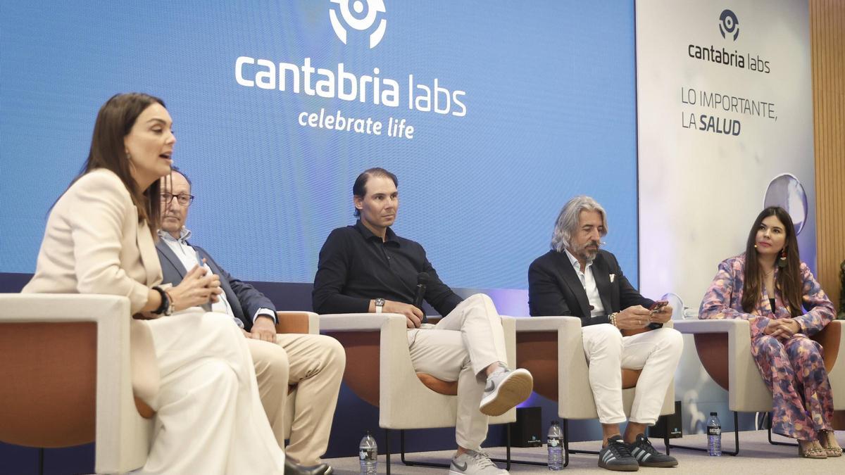 Rafa nadal participa en el foro "lo que importa es la salud" organizado por Cantabria Labs.
