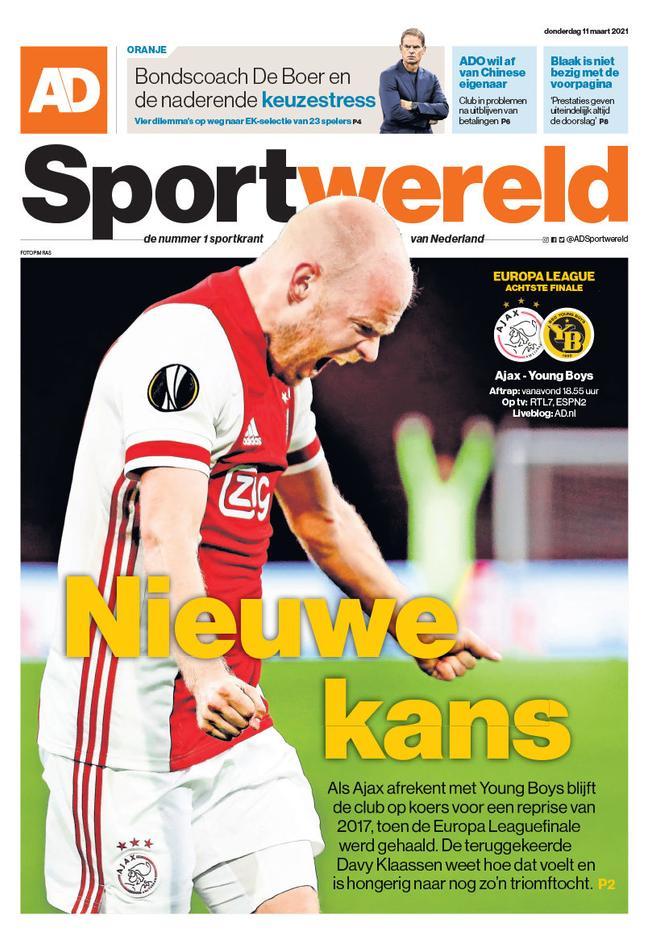La portada de AD Sportwereld del 11/03/21
