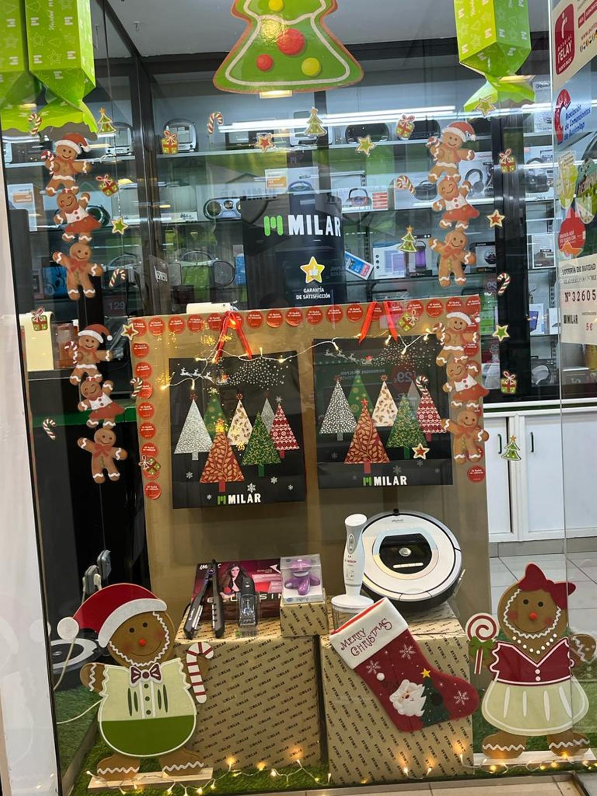 Tienda Milar ambientadas en la Navidad