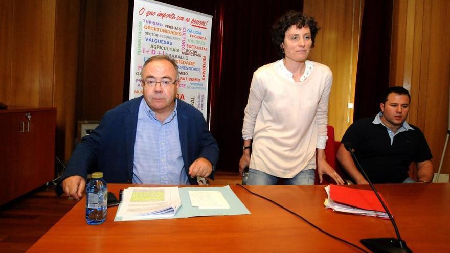 Representantes del PSOE de Valga.