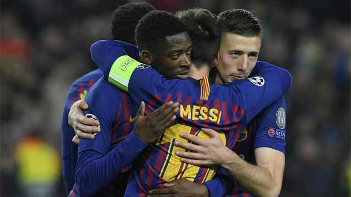 Dembélé aprovechó sus minutos marcando el quinto ante el Lyon