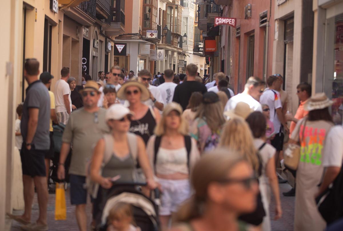 Touristen in Palmas Innenstadt