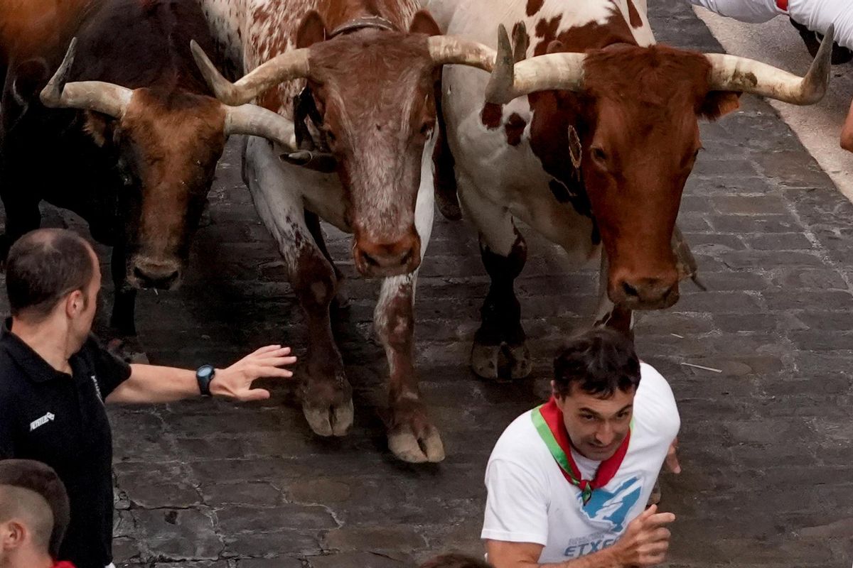 En directo | Tercer encierro de los Sanfermines 2025