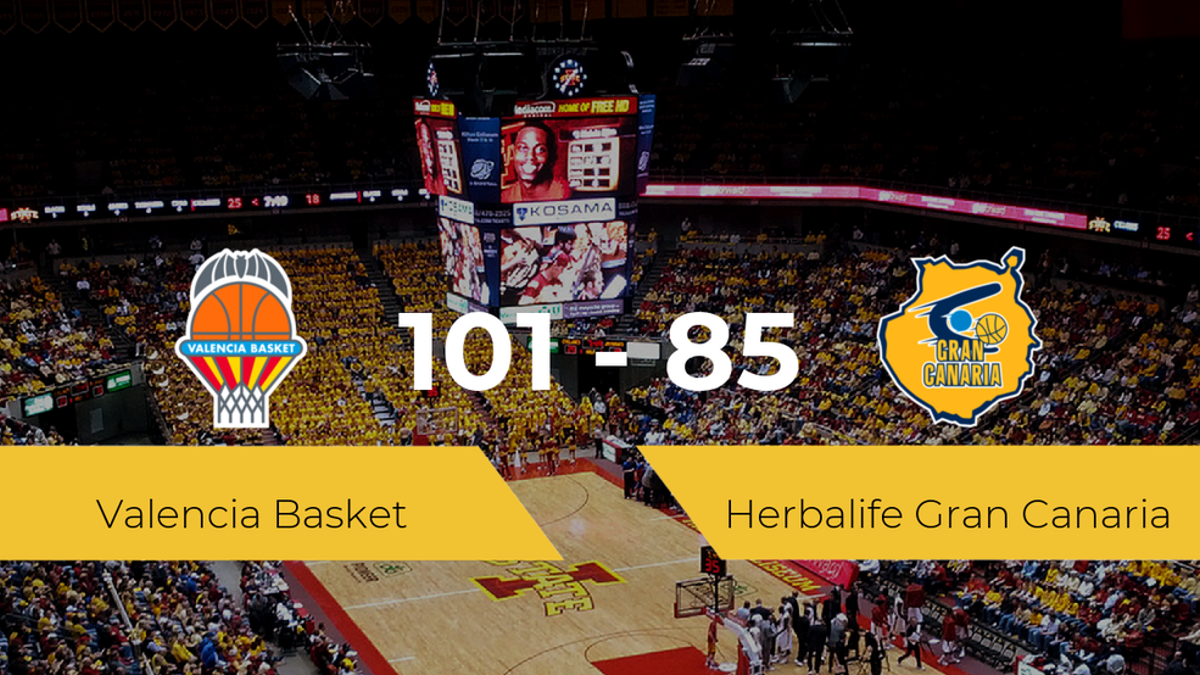Victoria del Valencia Basket ante el Herbalife Gran Canaria por 101-85