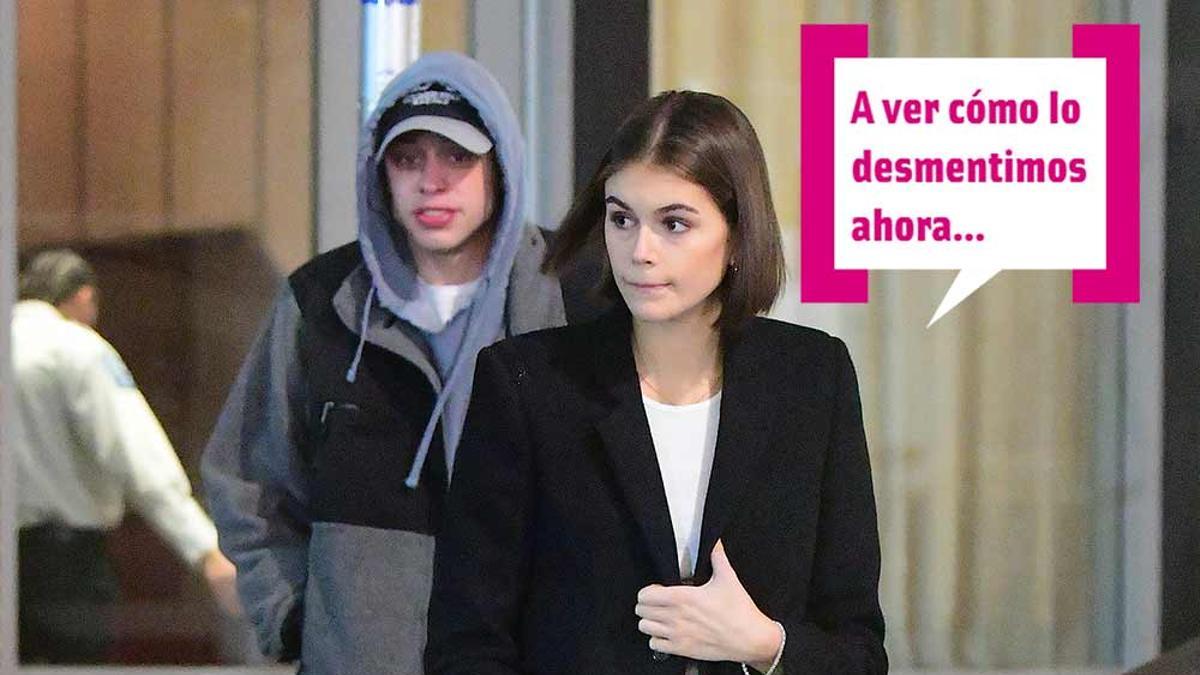 ¡Es oficial! Kaia Gerber y Pete Davidson se comen a besos