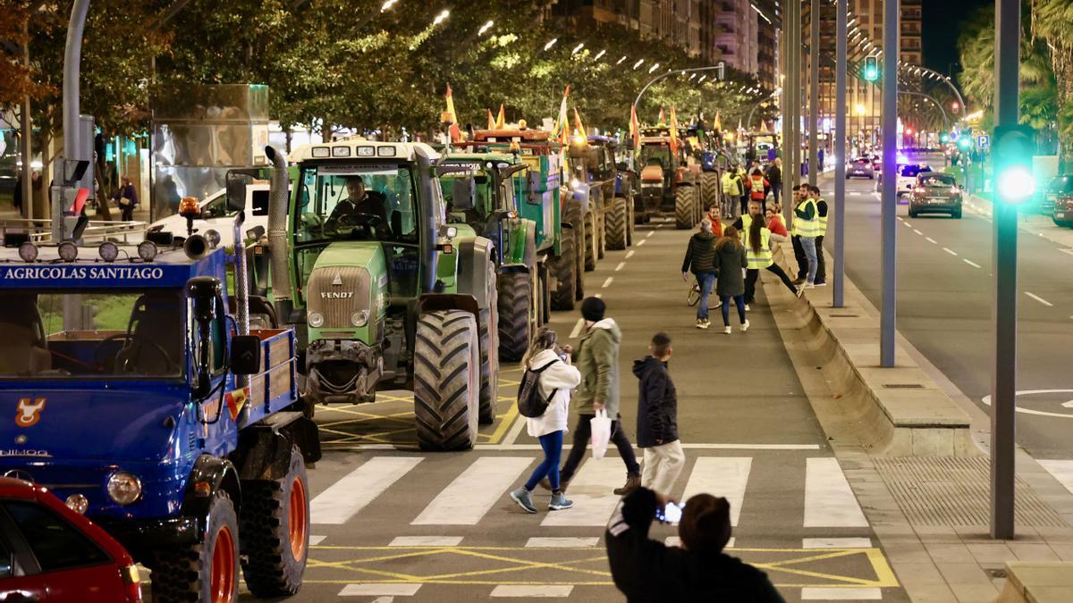 Protestas de agricultores en Logroño