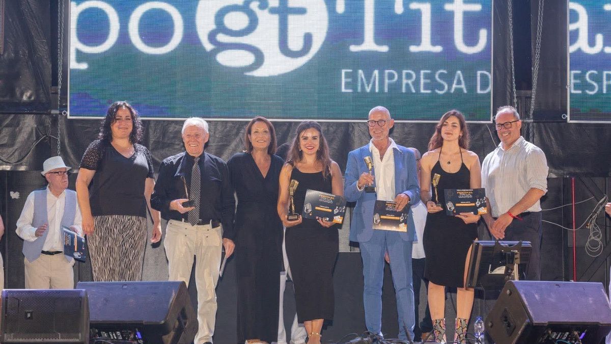 Los ganadores, sobre el escenario del Festival de la Cançó de Oliva