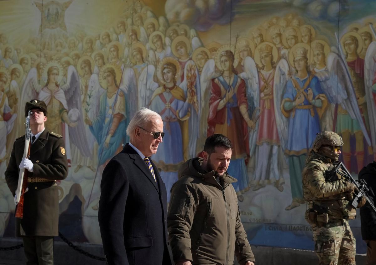 Joe Biden visita Kiev