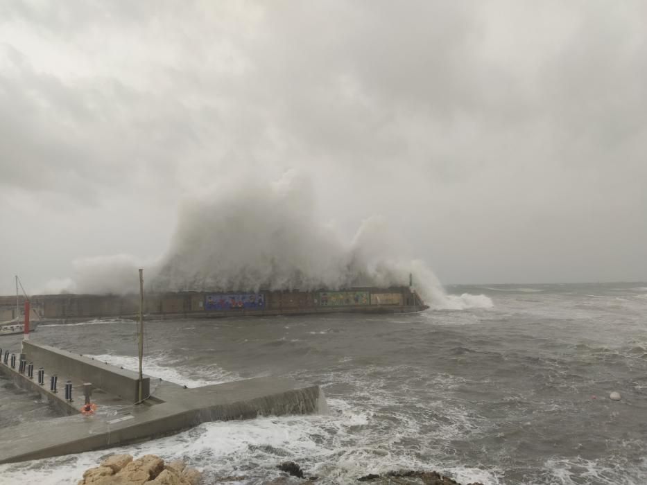 El temporal golpea el Llevant de Mallorca