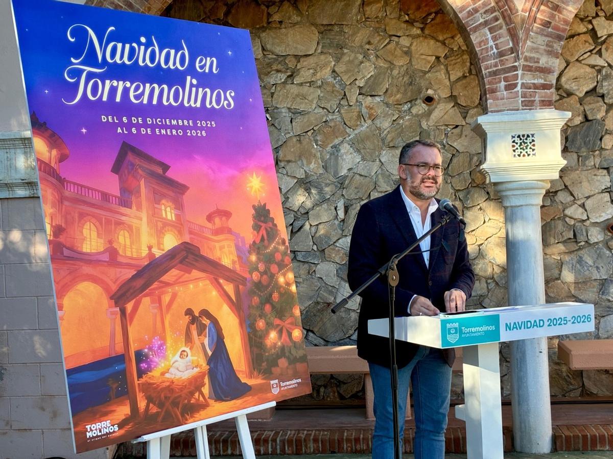 El concejal de Eventos, José Manuel Ruiz, ha presentado la programación navideña de Torremolinos.