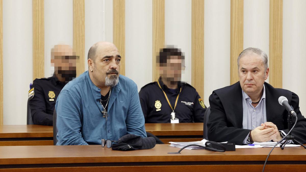 Un momento durante el juicio con jurado popular por el crimen de Coia