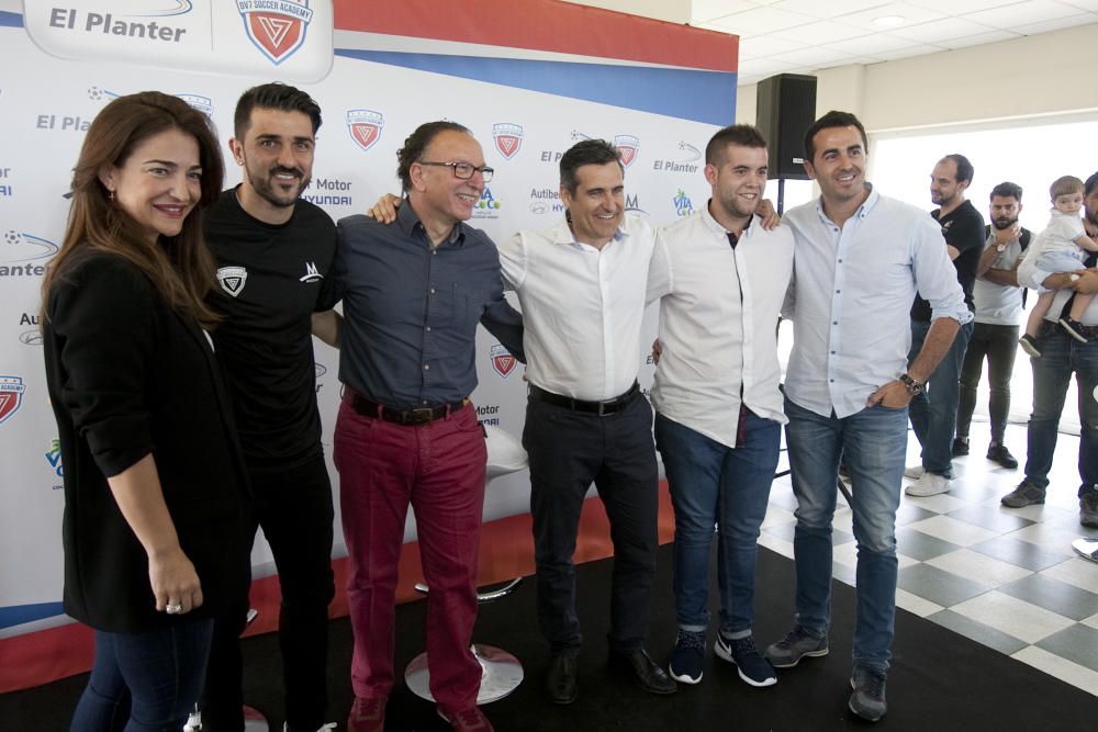 Inauguración de la escuela de fútbol de David Villa