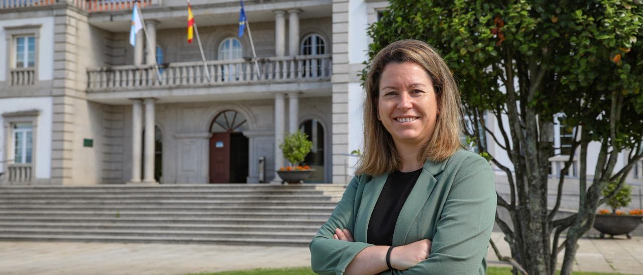 Marta Valcárcel, alcaldesa de Salvaterra de Miño.   // ANXO GUTIÉRREZ