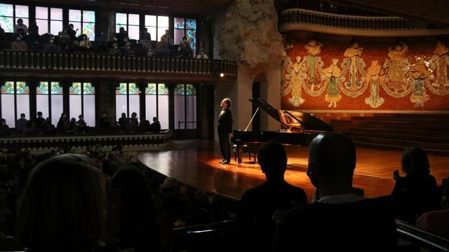 El pianista Evgeny Kissin en el Palau de la Música, este miércoles 7 de abril