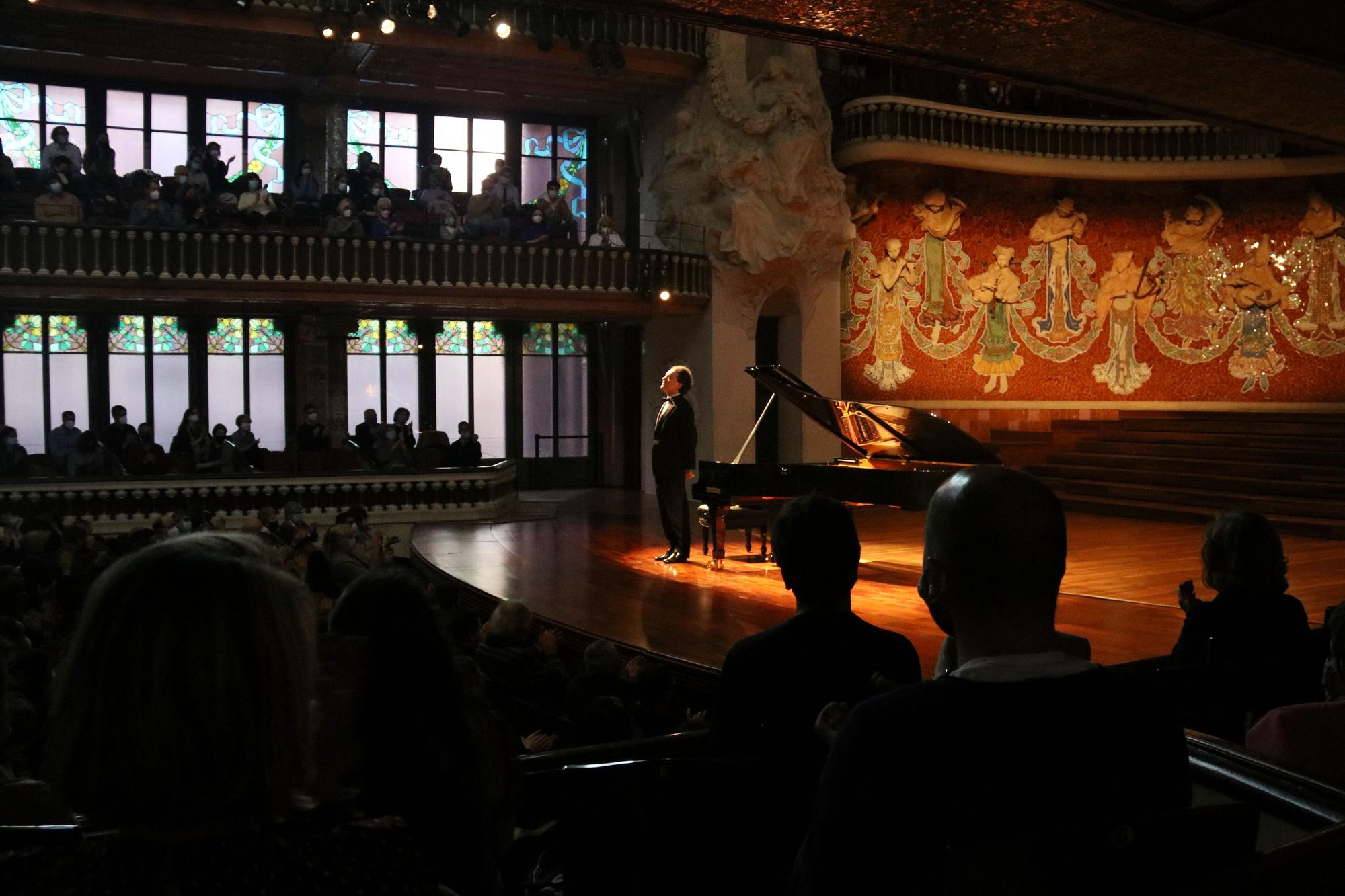 El pianista Evgeny Kissin en el Palau de la Música, este miércoles 7 de abril