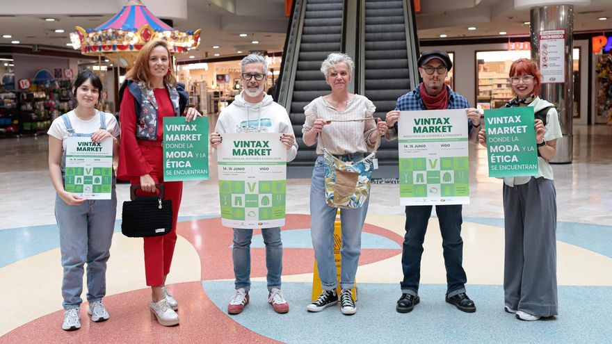 Algunos de los participantes en el Vintax Market.