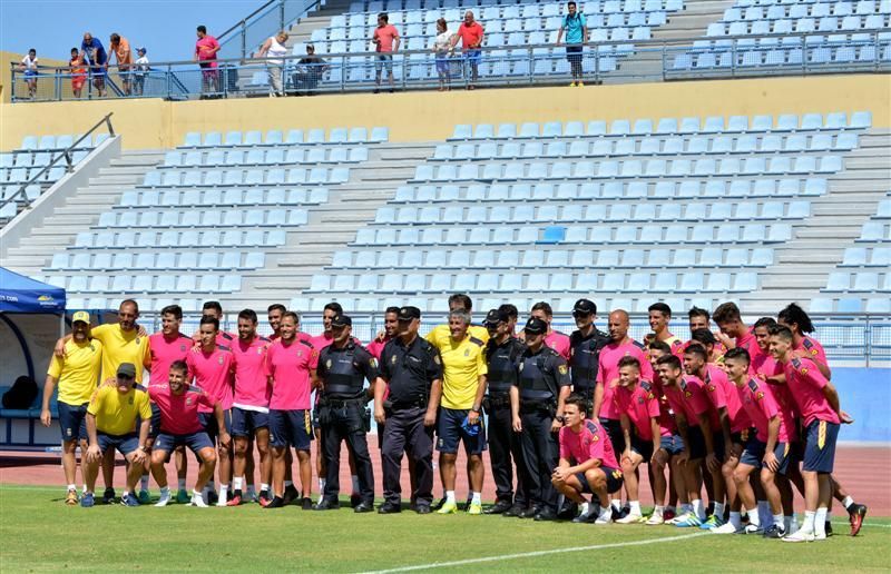 Fase final del entrenamiento de la UD Las Palmas