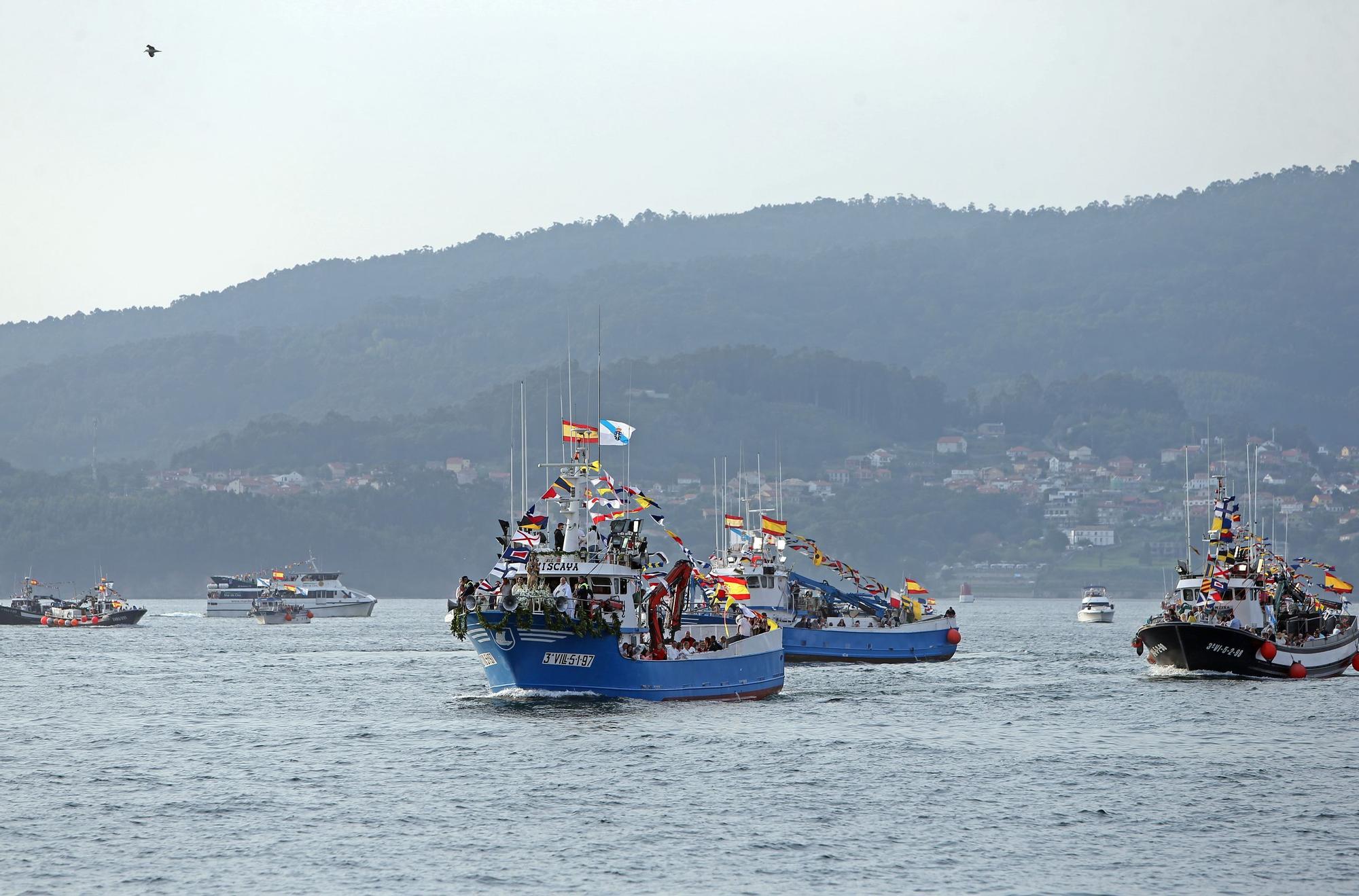 Las mejores imágenes de la procesión marítima de O Berbés