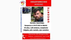 Pablo Sánchez- Cabezudo, policía nacional desaparecido en Madrid