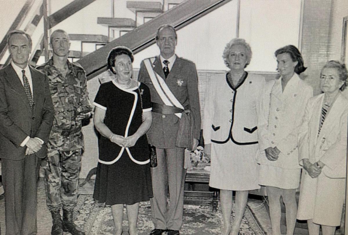 La familia real en el Cefot en 1996.