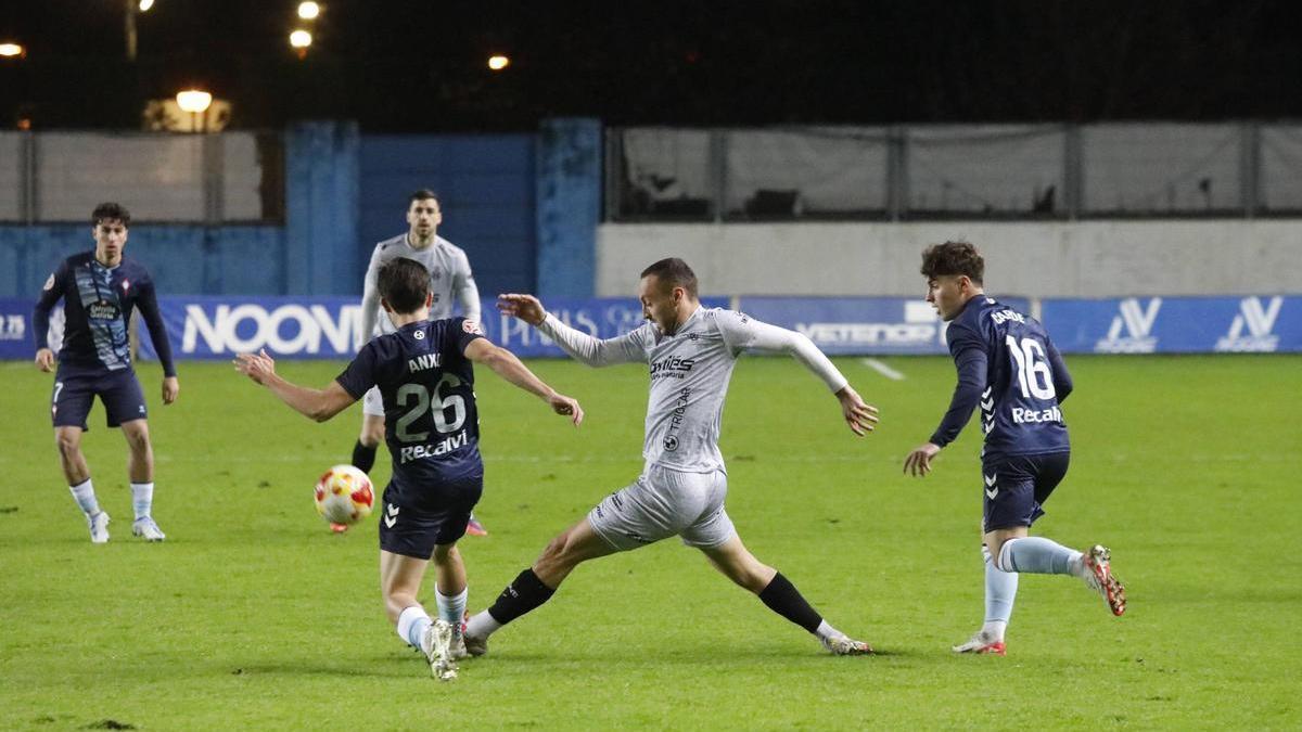 Un momento del pasado Avilés-Celta Fortuna.