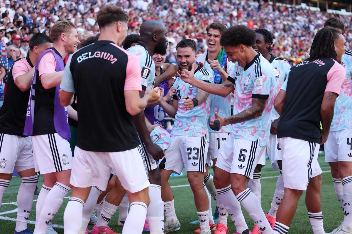 Lukaku y sus compañeros se burlaron de Trump imitando su característico baile.