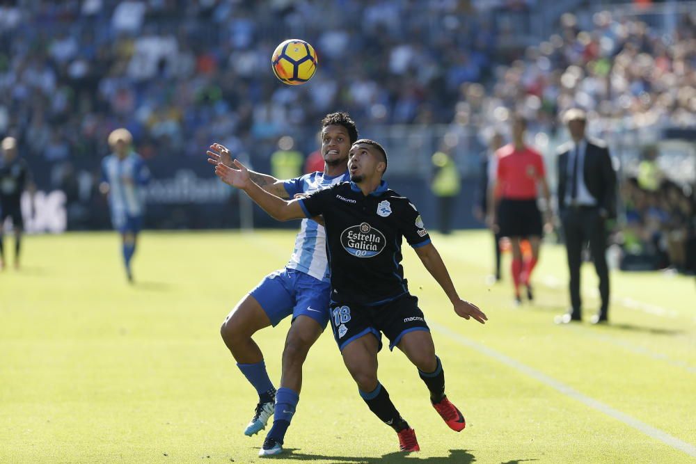 El Dépor pierde en los últimos minutos en Málaga