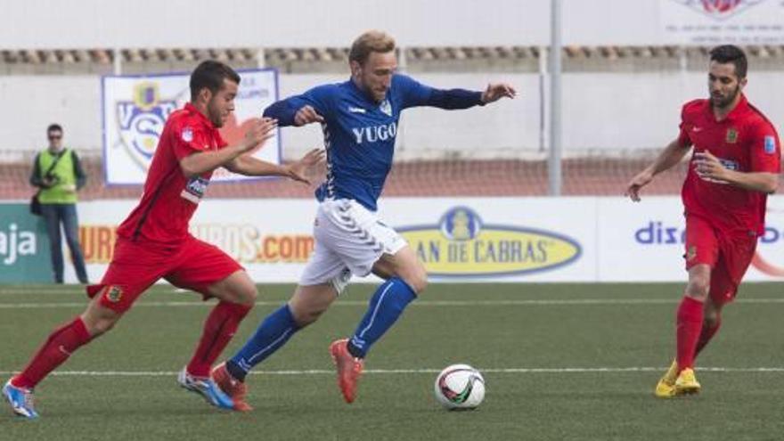 El exherculano Diego Rivas, en un partido de la pasada campaña con el Socuéllamos.