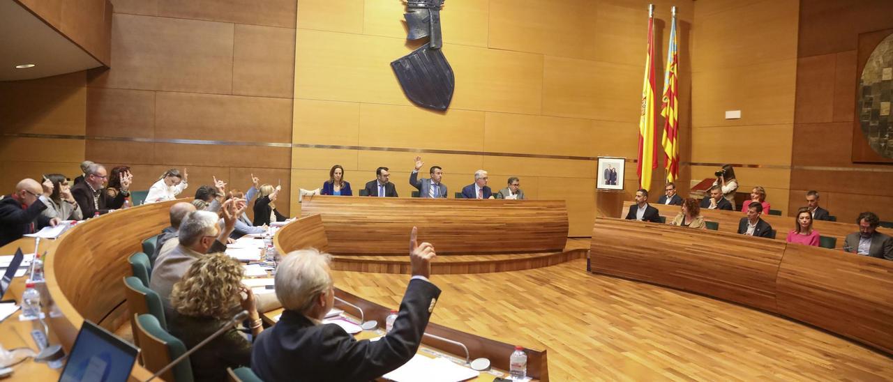 Una imagen del pleno de la Diputación de Valencia de este mes de noviembre