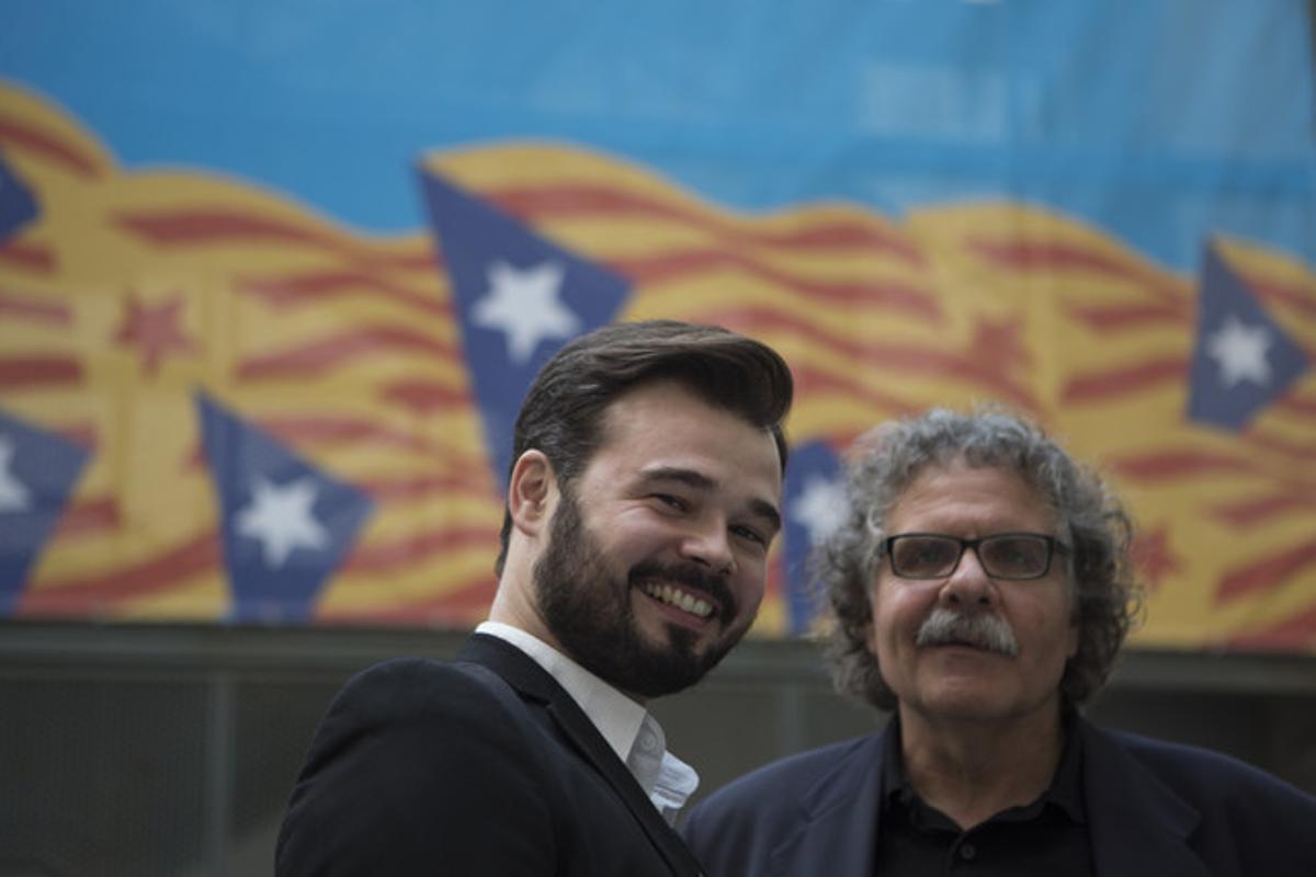 Gabriel Rufián amb Joan Tardà.