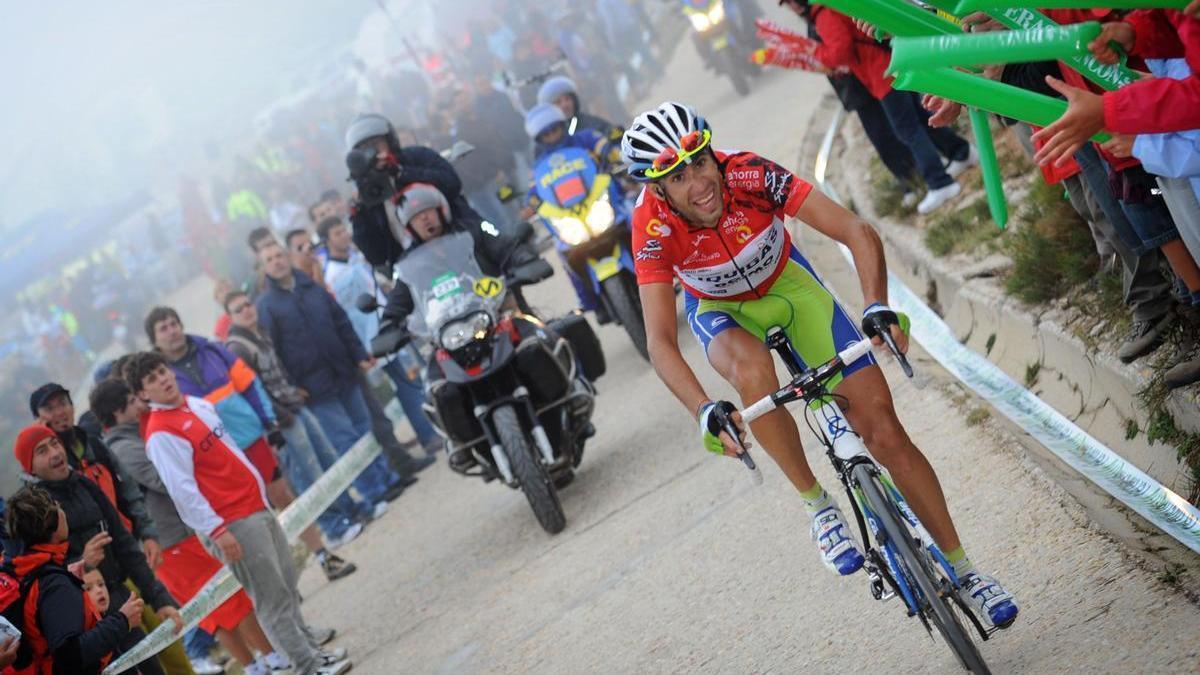 Nibali, en la vuelta a España de 2010.