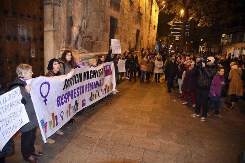 Manifestación en Zaragoza contra el veredicto del TSJN a 'La manada'