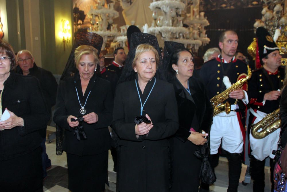 La lluvia obliga a suspender la procesión de la Piedad