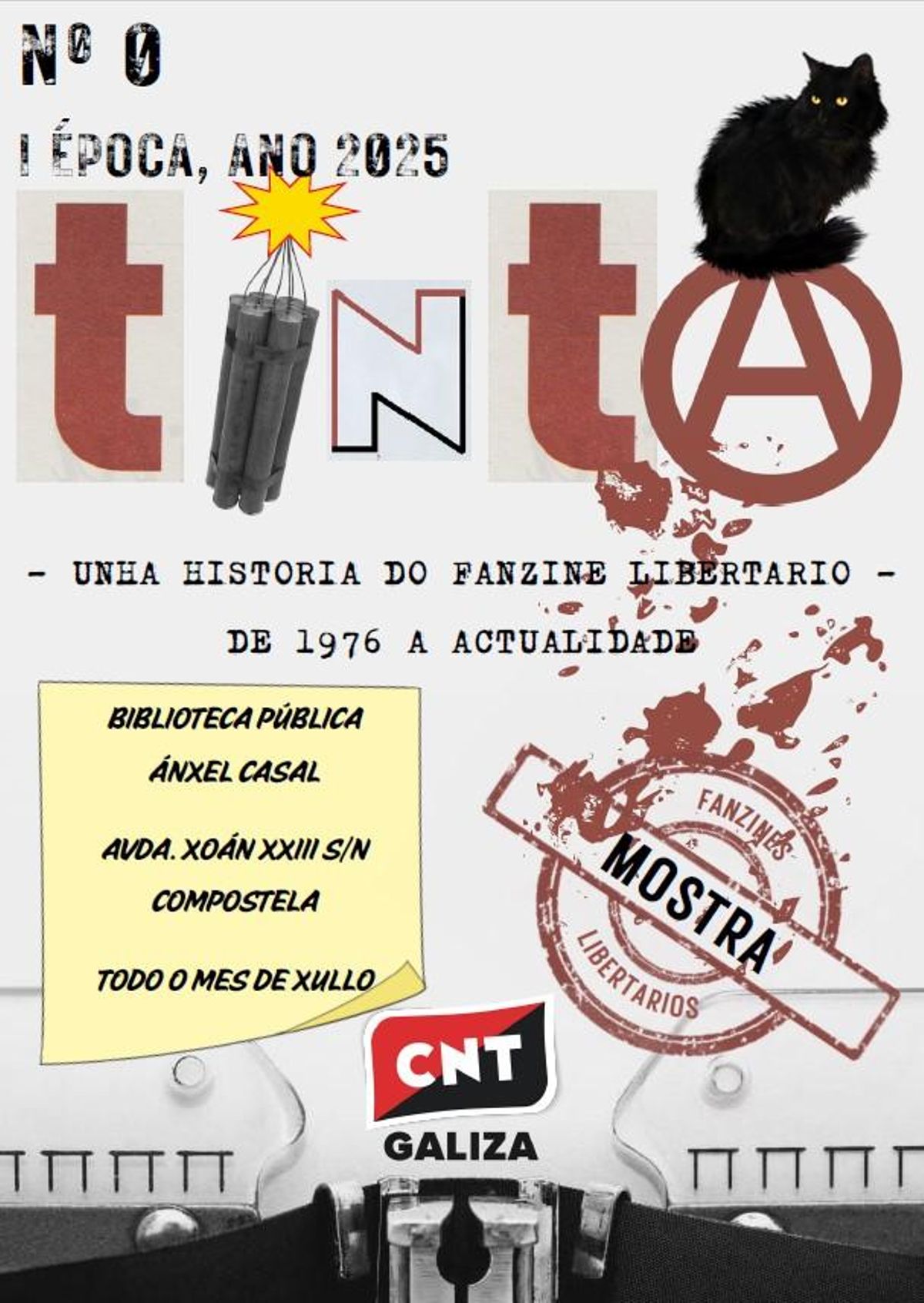 A mostra 'TintA: unha historia do fanzine libertario, de 1976 á actualidade'