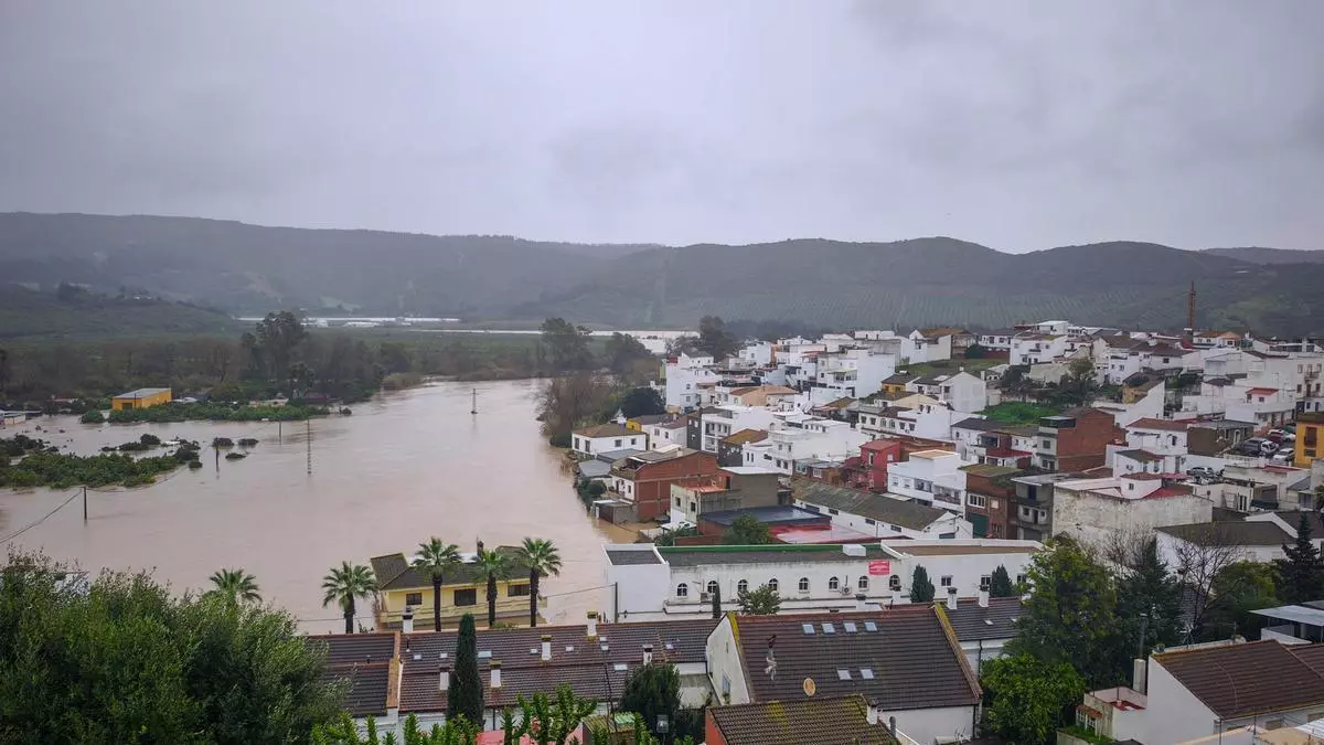 Carreteras y zonas de la provincia de Cádiz completamente inundadas por las borrascas